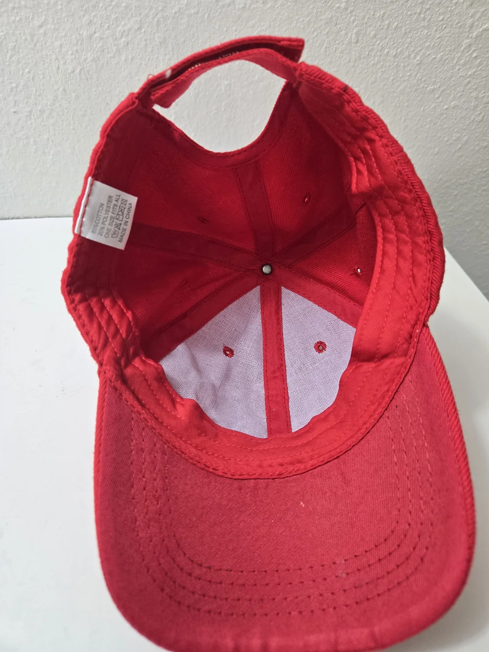 New York Yankees Baseball Cap - Red with White NY Logo
